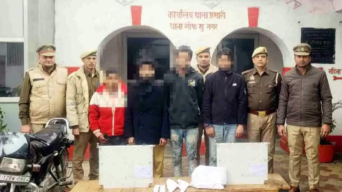 Muzaffarnagar भोपा में मोबाइल टावर चोरी का पर्दाफाश: 6.50 लाख की 5G BBU यूनिट बरामद, चार शातिर चोर हथियारों समेत गिरफ्तार