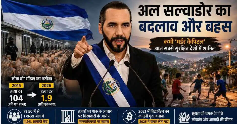 &lsquo;दुनिया का सबसे कूल तानाशाह?&rsquo;: कैसे नाएब बुकेले ने El Salvador को गैंगवार से निकालकर बनाया सबसे सुरक्षित देशों में शामिल