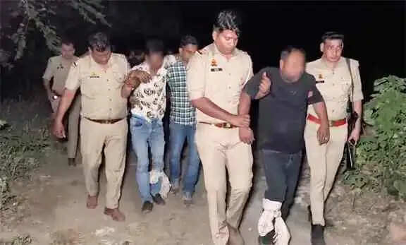 Muzaffarnagar-Jansath कुतुबपुर नहर झाल पर लूट की साजिश नाकाम, मुठभेड़ में दो बदमाश घायल, आठ गिरफ्तार