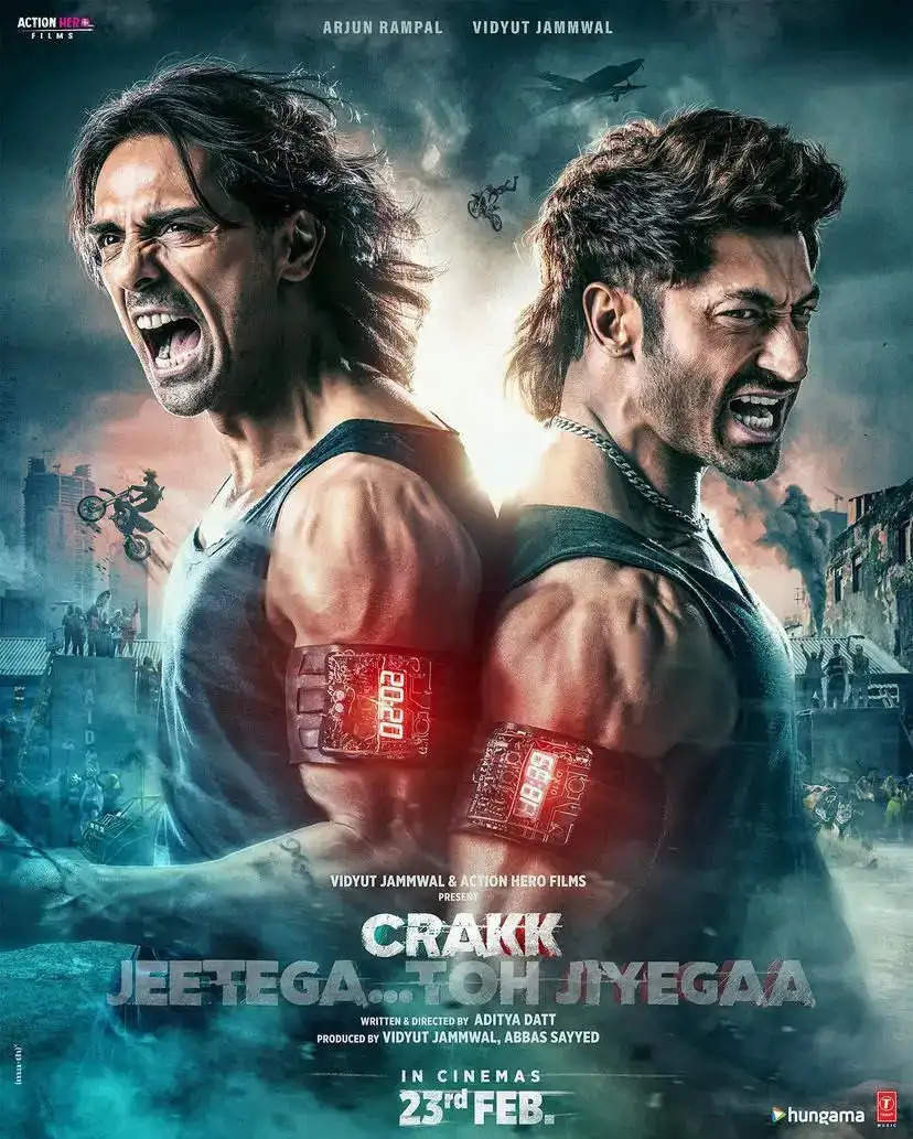 Arjun Rampal Unveils Poster for Upcoming Film 'Crakk' - Catch the high octane action now