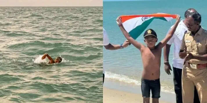 Pak Strait Swim Record: 7 साल के Ishank Singh ने श्रीलंका से भारत तक 29 किमी तैरकर रचा इतिहास, बने दुनिया के सबसे कम उम्र के तैराक
